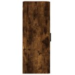 vidaXL Armoire murale chêne fumé 34 5x34x90 cm