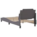 vidaXL Cadre de lit sans matelas gris 80x200 cm similicuir