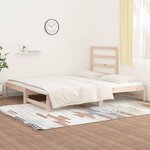 vidaXL Lit coulissant sans matelas 2x(90x190) cm