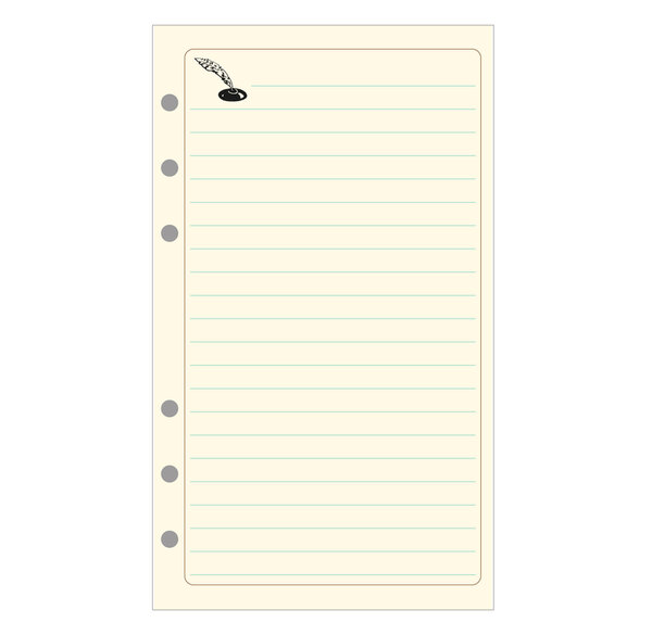 Recharge accessoire Exatime 17 étroit notes 44 feuillets 170x98 mm EXACOMPTA