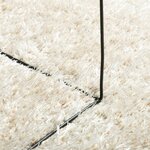 vidaXL Tapis ISTAN à poils longs aspect brillant crème 140x200 cm