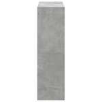 vidaXL Bibliothèque gris béton 102x32x108 cm bois d'ingénierie