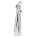 vidaXL Sculpture Argent 10x16x49 cm Aluminium