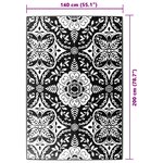 vidaXL Tapis d'extérieur bleu azuré 140x200 cm PP