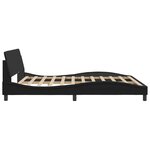vidaXL Cadre de lit sans matelas noir 180x200 cm similicuir