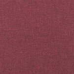 vidaXL Chaise longue avec coussins rouge bordeaux tissu