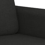 vidaXL Ensemble de canapés 4 Pièces avec coussins Noir Tissu