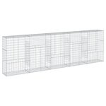 vidaXL Panier gabion avec couvercle 500x50x150 cm fer galvanisé