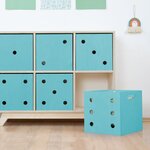 Boîte de rangement DICE turquoise 6