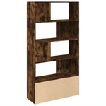 vidaXL Bibliothèque chêne fumé 100x36x189 cm bois d'ingénierie