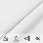 vidaXL Voile de parasol tissu oxford triangulaire 3x4x4 m blanc