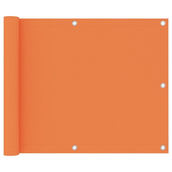 vidaXL Écran de balcon Orange 75x300 cm Tissu Oxford