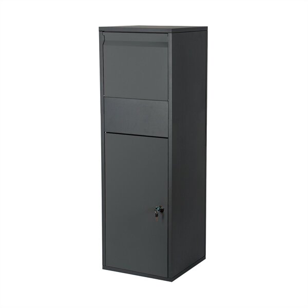 Boîte à colis boite lettres verrouillable sur pied anthracite courrier paquet
