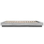vidaXL Cadre de lit sans matelas sonoma gris 150x200 cm