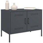vidaXL Meubles TV 2 Pièces anthracite 68x39x50 5 cm acier