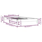 vidaXL Lit empilable sans matelas blanc 80x200 cm bois de pin massif