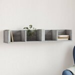 vidaXL Armoire murale sonoma gris 99x18x16 5 cm bois d'ingénierie