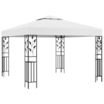 vidaXL Tonnelle 3x3 m Blanc 180 g/m²