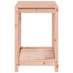 vidaXL Table de rempotage et étagère 108x50x75 cm bois massif douglas