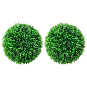 vidaXL Boules de buis artificielles 2 Pièces 38 cm