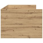 vidaXL Lit banquette Chêne artisanal Bois d'ingénierie 90 x 200 cm