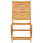 Set de jardin 5 pièces en bois d'acacia