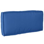 vidaXL Set de coussins de palette 2 pièces bleu royal en tissu Oxford