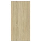 vidaXL Meubles TV 2 Pièces Blanc et chêne sonoma Bois d’ingénierie