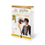 Harry potter à l'école des sorciers - monnaie de 10€ argent colorisée