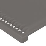vidaXL Tête de lit avec oreilles Gris 183x16x78/88 cm Similicuir