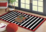 Tapis d'intérieur Gan 60 x 90 cm - Rouge