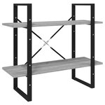 vidaXL Bibliothèque 5 niveaux Sonoma gris 80x30x175 cm