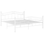 vidaXL Cadre de lit Blanc Métal 180x200 cm