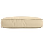 vidaXL Coussin en Palette pour siège Beige 60x40x8 cm Tissu Oxford