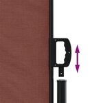 vidaXL Auvent latéral rétractable marron 140x500 cm