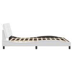 vidaXL Cadre de lit sans matelas blanc 160x200 cm similicuir