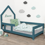 Lit cabane enfant POPPI 140 x 200 vert pétrole 2