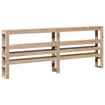 vidaXL Cadre de lit avec tête de lit 180x200 cm bois de pin massif