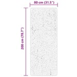 vidaXL Tapis HUARTE à poils courts doux et lavable bleu 80x200 cm