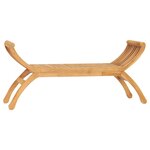 vidaXL Banc de jardin 126 cm Bois de teck solide