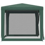 vidaXL Tente de fête avec 4 parois latérales en maille Vert 2.5x2.5 m