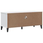 vidaXL Meuble TV VIKEN blanc bois d'ingénierie
