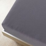 vidaXL Drap-housse Jersey Anthracite 100x200 cm Coton