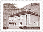Timbre Andorre - Antiga oficina de La Poste de l'avinguda Meritxell