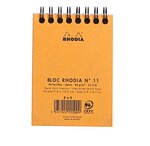 Bloc RI Classic ORANGE 7,5x10,5 5x5 80F microperforées 80g RHODIA