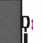 vidaXL Auvent latéral rétractable anthracite 120x600 cm