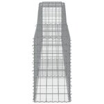 vidaXL Paniers à gabions arqués 9 Pièces 400x50x80/100 cm Fer galvanisé