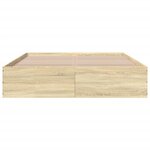 vidaXL Cadre de lit sans matelas chêne sonoma 150x200 cm