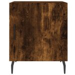 vidaXL Tables de chevet 2 Pièces chêne fumé 40x40x50 cm bois d'ingénierie