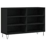 vidaXL Buffet noir 103 5x35x70 cm bois d'ingénierie